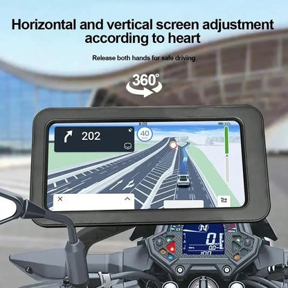 Universal Waterproof Bicycle Phone Holder Motorcycle Mount 360 Swivel Adjustable Magnetic Stand For Mobile Phone GPS Navigation