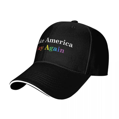 Make America Gay Again Baseball Cap New In The Hat Visor Kids Hat Luxury man cap Female Men's