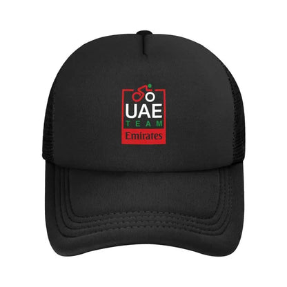 UAE Road Vehicle Print Mesh Baseball Cap Summer Breathable Sun Visor Hats Unisex Adjustable Snapback Caps Adults Trucker Hat