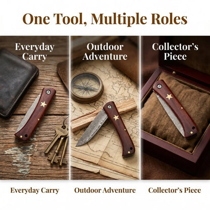 Camping Fishing EDC Gear Compact Outdoor Folding Blade Knife Wilderness Adventure Climbing Portable Essential Daily Cutter Gifts