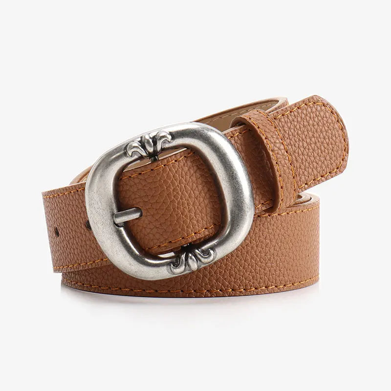 Leopard Print Belt Women's Fashion Casual Versatile Jeans Accessories Girdle Gothic Retro Pu Leather Pin Buckle Waistband