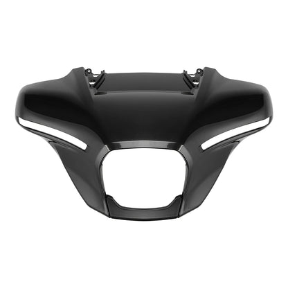 Motorcycle Front Outer Fairing and Instrument Bracket for Touring Street Glide ABS Windshield Cover Front Batwing Outer Fairing