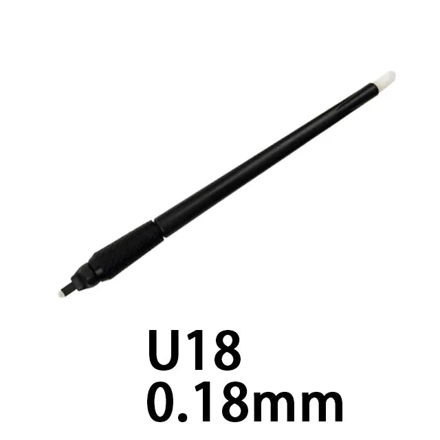 10/50Pcs Disposable Microblading Pen 18U Permanent Makeup Eyebrow Manual Tattoo Pen