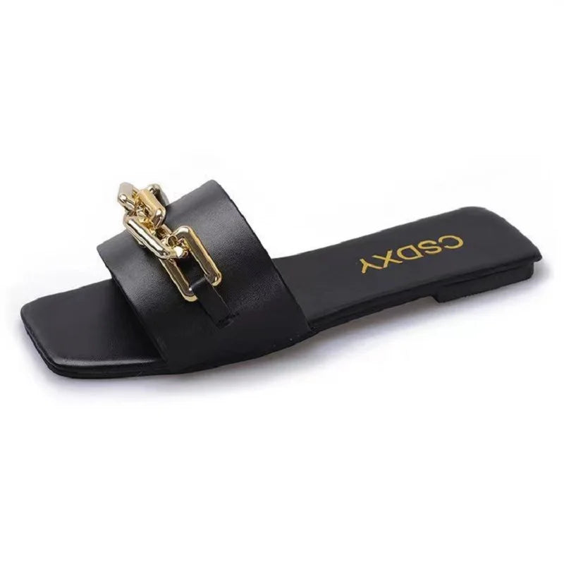 High Quality Purse And Handbag PU Leather Purses And Chain Sandals Sets Flat Shoes And Bag Set Matching Handbag For Women Luxury