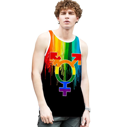 Fashion LGBT Love men tank top LGBT Flag fitness sleeveless shirt Lesbian Gay summer vest LGBT pride tank tops Men's clothing