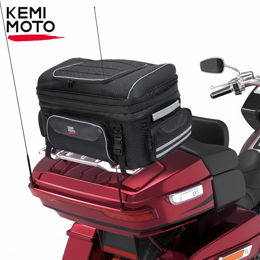 Motorcycle Travel Luggage Top Bag Tail Bags Trunk Bags with Bar Straps For Touring Road King Street Glide Road Glide Accessories