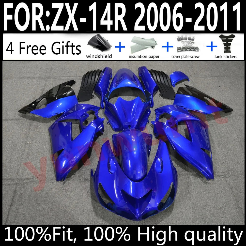 Kawasaki ZX-14R 06 07 08 09 10 11 ZX14R 2006-2011 Motorcycle Fairings Kit ABS Plastic Body Work Cowling Set Full Body
