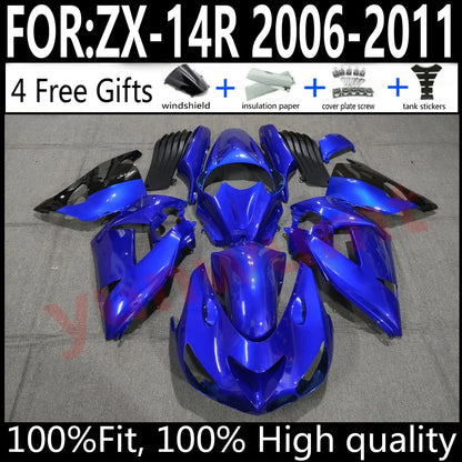Kawasaki ZX-14R 06 07 08 09 10 11 ZX14R 2006-2011 Motorcycle Fairings Kit ABS Plastic Body Work Cowling Set Full Body