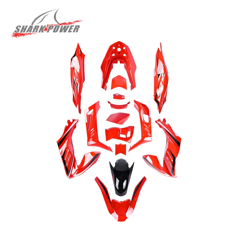 Motorcycle Accessories and Frame Body Spare Parts Motorbike Fairing Kit Front Fairing Fixed Wing Intake Wing for Honda PCX 160