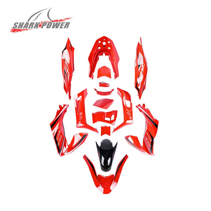 Motorcycle Accessories and Frame Body Spare Parts Motorbike Fairing Kit Front Fairing Fixed Wing Intake Wing for Honda PCX 160