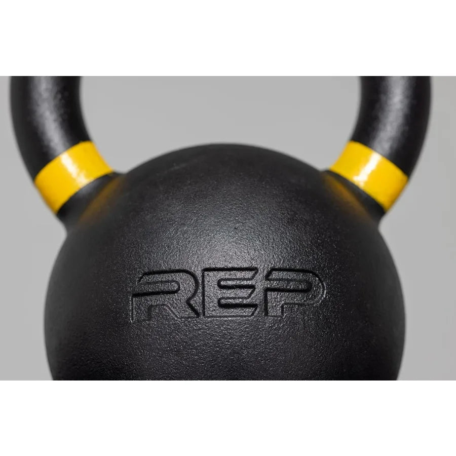 Fitness Single Kettlebells 25lb Range, Cast Iron, Strength Training, Adjustable Weight, Power Workout Equipment, Home Gym, Free