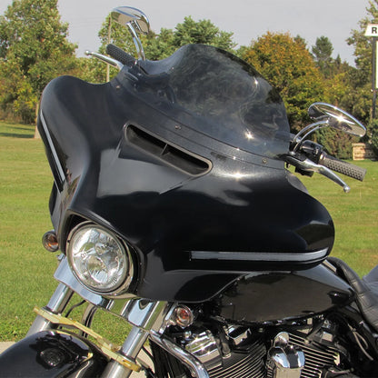 For Street Glide Electra Glide 2014-2024 Front Headlight Fairing with DRL Turn Signal Front Batwing Outer Fairing Accessories