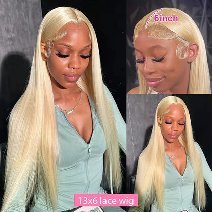 250 Density Human Hair Wigs Blonde 613 Lace Front Wigs 13x6 Straight Human Hair 13x4 Lace Frontal Wig Brazilian Hair Wigs for Women