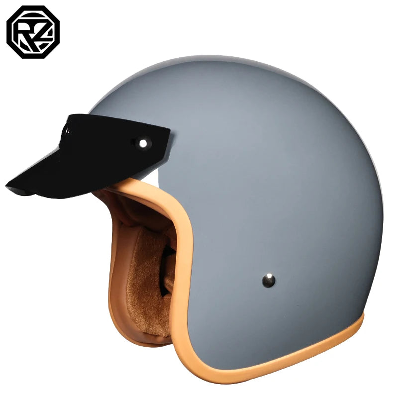 ORZ-508  motorcycle helmet, men's and women's retro cruise half helmet, pedal 3/4 helmet, all season universal