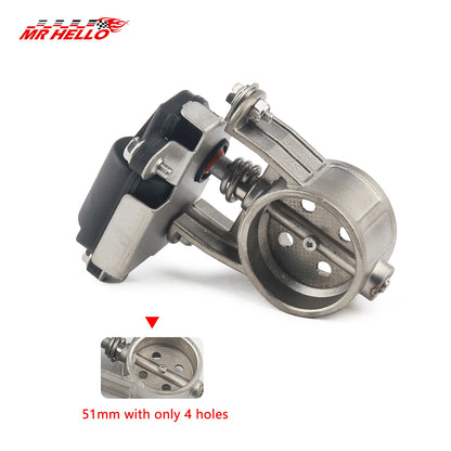 Stainless Steel Electric Exhaust Control Valve Electric Valve Unit button Control 51/60/63/70/76MM Control Valv