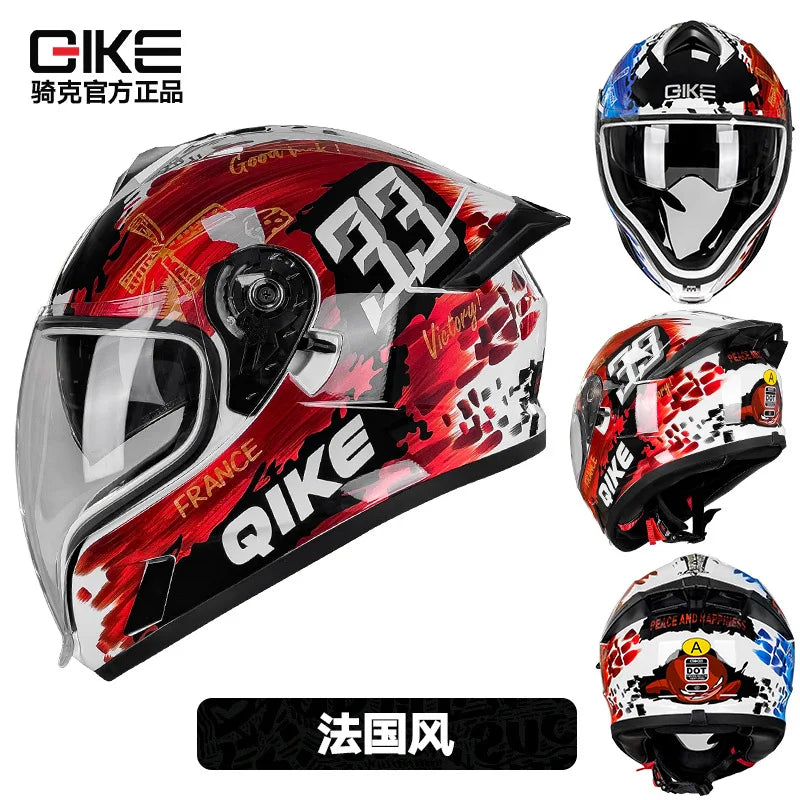 New Spider Motorcycle Helmet Full Face  Long Visor Racing Off-Road Helmet Double Lens Cascos Para Moto Capacete DOT Casco Moto
