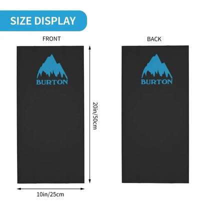 Burton Snowboard Sportive Bandana Neck Cover Printed Wrap Scarf Multifunction Balaclava Outdoor Sports For Men Women Adult