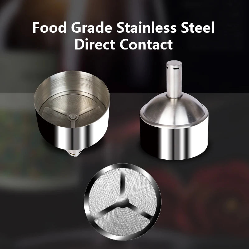 Stainless Steel Wine Shower Funnel with Sediment Strainer, Wine Aerator