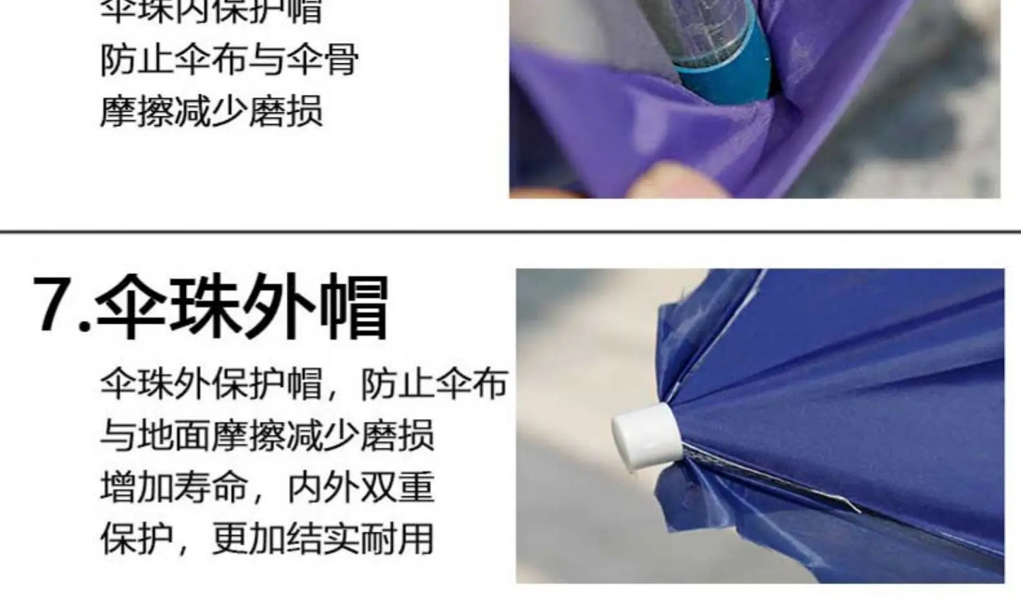 Parasol outdoor stall large sun umbrella rectangular canopy thickened commercial folding square courtyard umbrella sun protectio