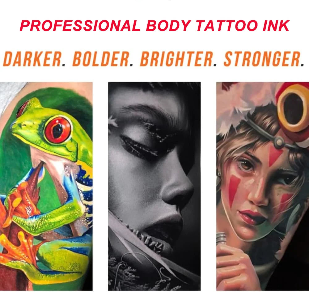 19 Color 15ML Original Tattoo Ink Pigment Black Tattoo ink Professional Tattoo Pigment Permanent Tattoo Ink Body Art Pigment