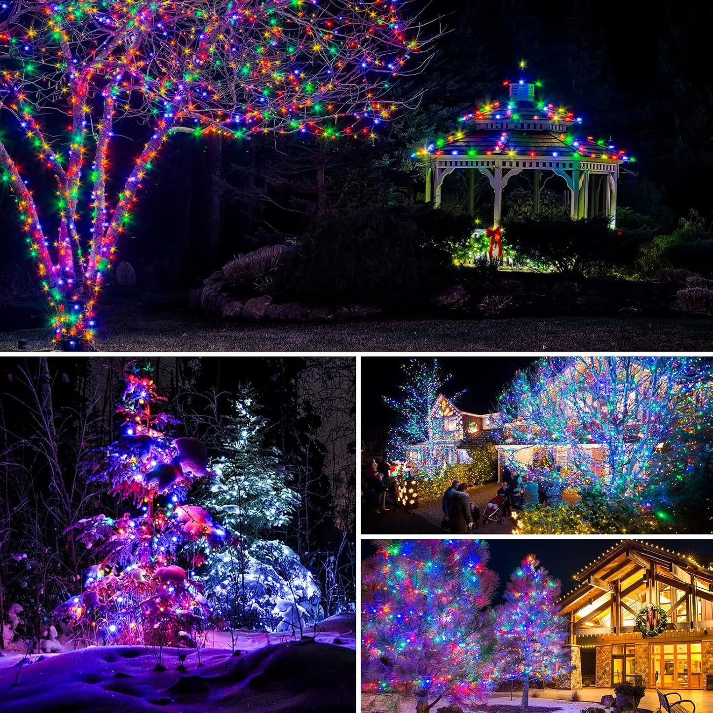 Solar Fairy String Lights Outdoor LED String Lights 8 Modes IP65 Waterproof for Christmas Garden Balcony Patio Tree Yard Decor