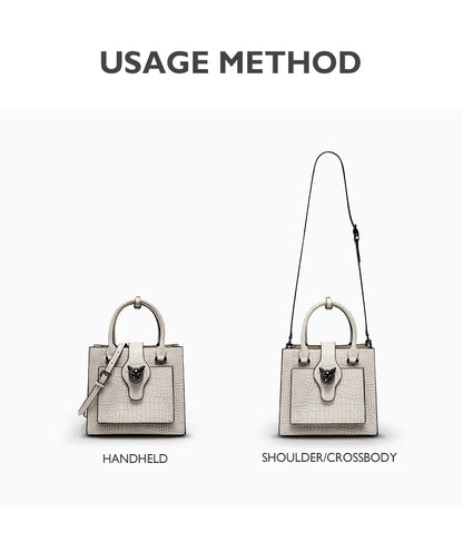 2024 NEW WOMEN'S HANDBAGS BUSINESS LADY GENUINE LEATHER ORIGINAL LUXURY BRAND DESIGNER OFFICE FEMALE BAGS CROSSBODY CAT PURSE
