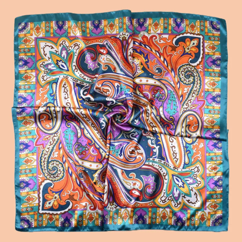 1PCS Ladies Multicolor Peacock Feather Pattern Large Tassel Shawl Fashionable Wrap Scarf for Travel Party Ladies Silk Scarf