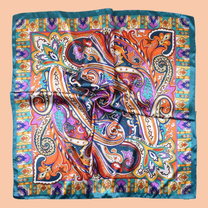 1PCS Ladies Multicolor Peacock Feather Pattern Large Tassel Shawl Fashionable Wrap Scarf for Travel Party Ladies Silk Scarf