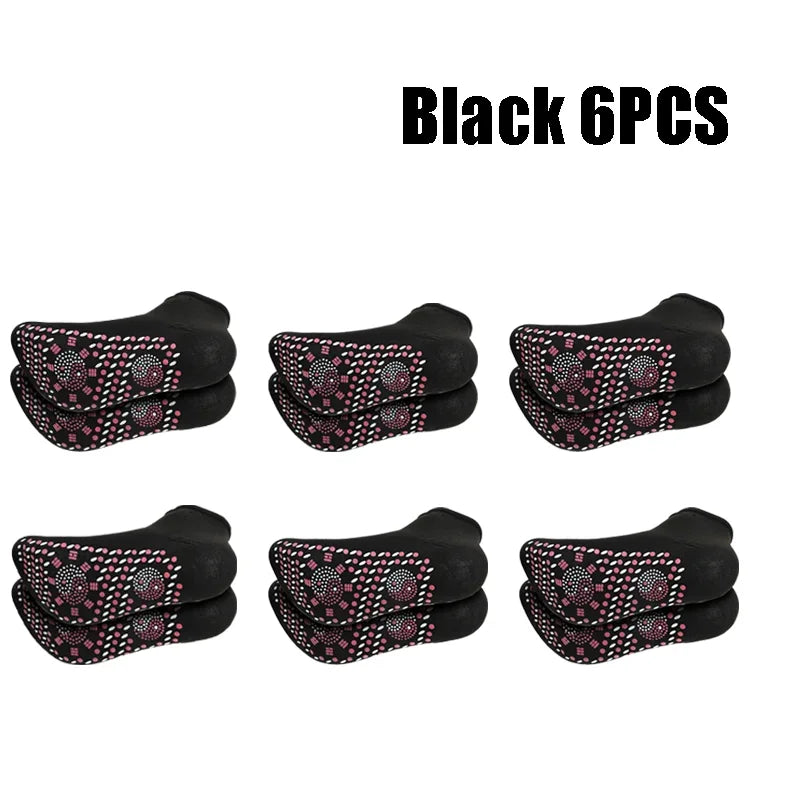 1/5pairs Tourmaline Heating Socks Winter Warm Thermal Health Care Socks Slimming Health Short Sock Magnetic Therapy Sock