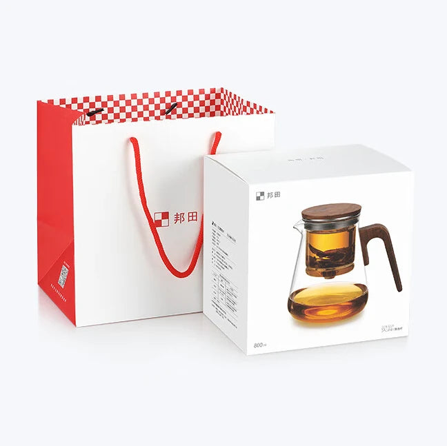 Bonston elegant cup insulation separation bubble teapot heat-resistant glass teapot simple filter tea cup 500ml