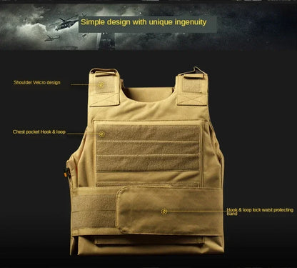 Airsoft Hunting Tactical Vest Molle Combat Assault Plate Carrier Tactical Vest 6Colors CS Outdoor Clothing Hunting Vest