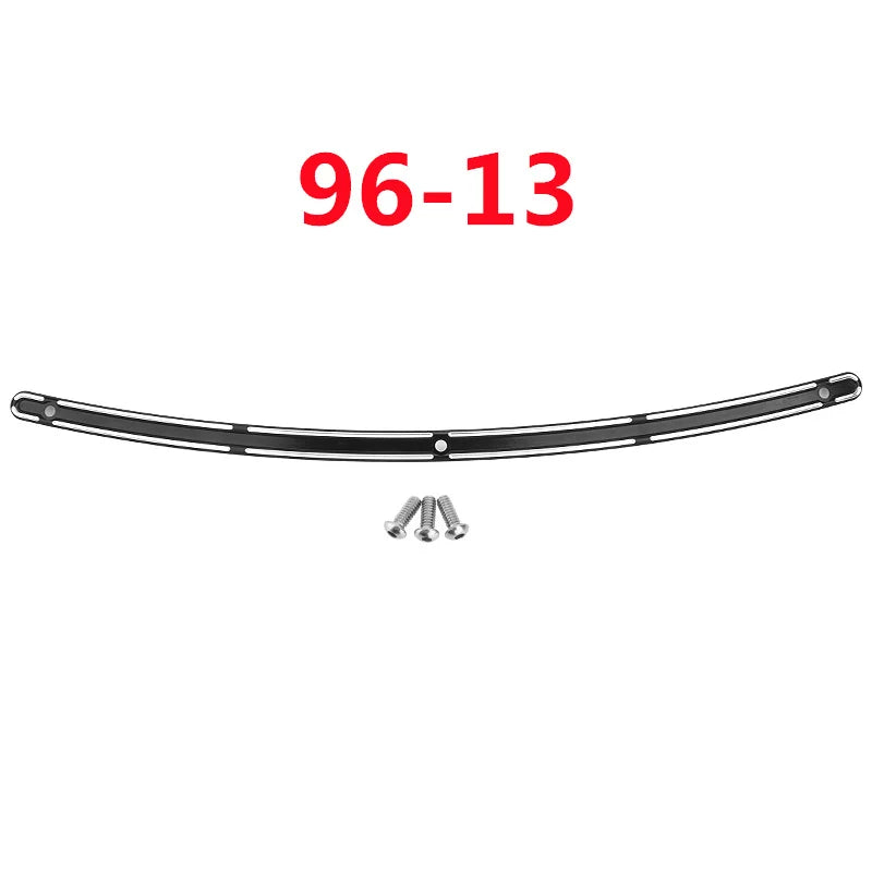 For Harley Electra Street Tri Glide 1996-2013 2014-UP Motorcycle Black Chrome Windshield Batwing Fairing CNC Trim Windscreen