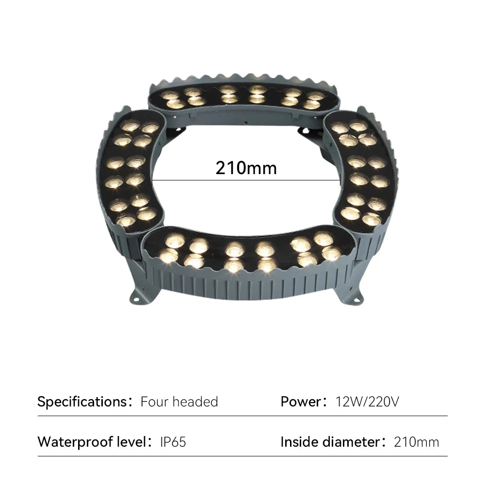 85V-265V LED Tree Hugging Lamp 4Pcs Outdoor Waterproof IP65 Lawn Garden Park Courtyard Wayside Spotlights Night Decorative Light