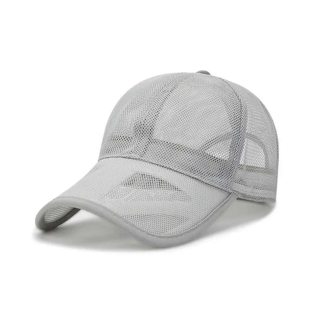Quick Dry Outdoor Sports Adjustable Fashion Full Mesh Hats Baseball Cap Sun Protection Caps Summer Sunscreen Hats