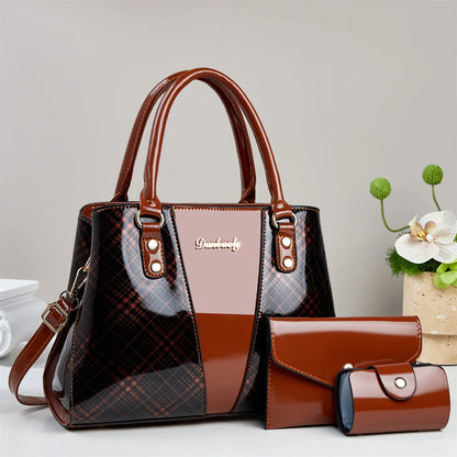 3Piece Set Women's Bag 2025 Trend New in Fashion Niche Ladies Shoulder Tote Bags for Women Shopping & Travel Bag Women Handbag