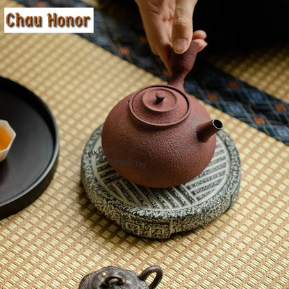 Antique Dunhuang Charcoal Tea Fire Stove Japanese Coarse Pottery Cooking Teapot Water Boiling Pottery Kettle Fire Warmer Wine