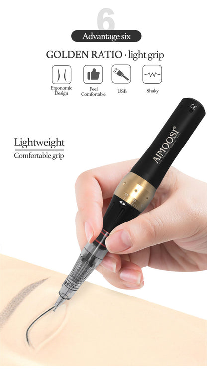 AIMOOSI M7 Tattoo Machine Set Microblading Eyebrow PMU Gun Pen Needle Permanent Makeup Machine Professional Supplies Beginner