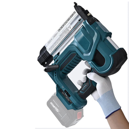 Brad Nailer Electric, 2-in-1 18G Nail Gun & Staple Gun for Woodworking, Flooring, Roofing and Upholstery Straight/N-Shape Nails