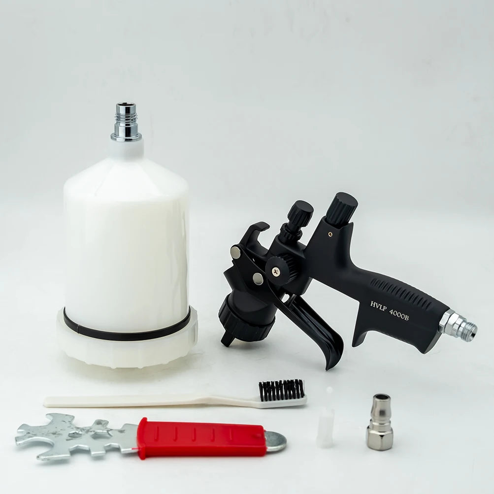 High Quality 4000B HVLP Spray Gun 1.3mm Stainless Steel Nozzle Atomization Professional Sprayer Paint Airbrush For Car Painting