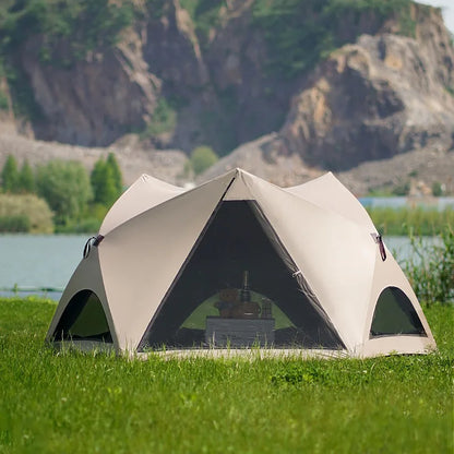 Foldable Sun Shelter Tent with UV Protection for Beach Park Camping and Outdoor Use