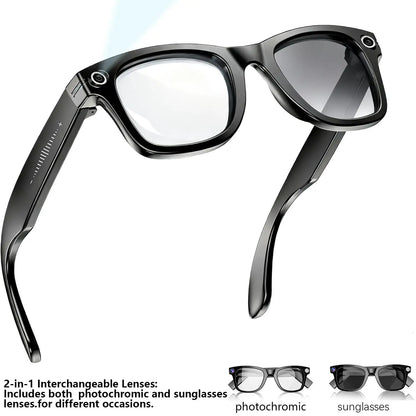 Multifunctional  Smart AI Camera Glasses with 8MP 140+ Languages Real-Time Translation Bluetooth Music 1080P Video Recording