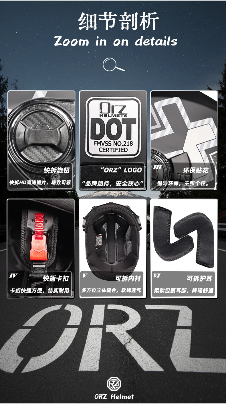2025 Latest High Quality Motorcycle Helmet Half Covering Dual Lens Cascos para Motos Male Female Couple Capacetes de Moto