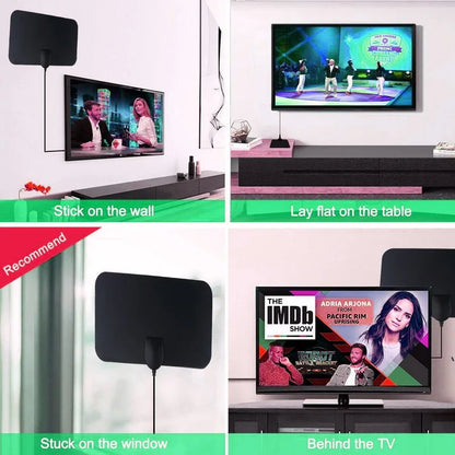 1080P TV Antenna For Global Digital 4K TV DVB-T2 Booster HDTV For RV outdoor Car antenna Indoor Smart TV EU Plug