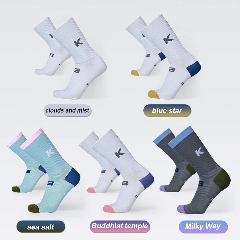 INBIKE Professional MTB Cycling Socks for Men Compression Bicycle Riding Socks Bike Stockings Man Soccer Sports Running Socks