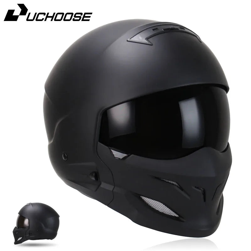 New Scorpion Retro Motorcycle Cascos Moto Locomotive Personality Multi-purpose Combination Helmet  Detachable Multi-purpose