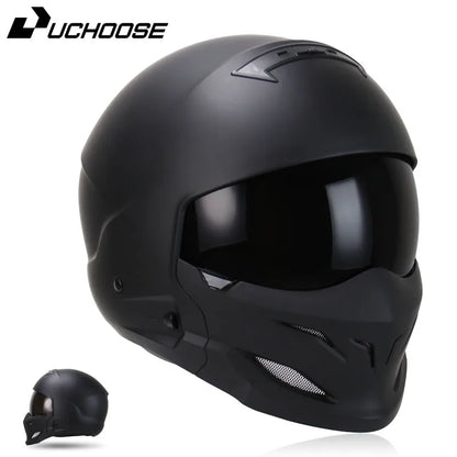 New Scorpion Retro Motorcycle Cascos Moto Locomotive Personality Multi-purpose Combination Helmet  Detachable Multi-purpose