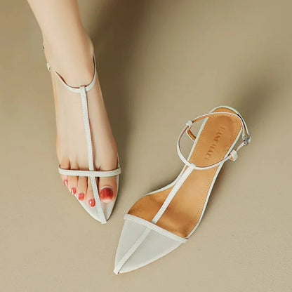 High Heels Sandals Sexy Women Pointed Toe Shoes Luxury Woman Slippers New Pumps Beach Dress Flip Flops Party Mujer Sandalias