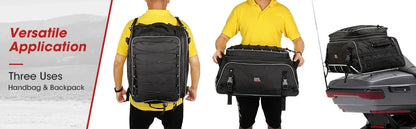 Motorcycle Travel Luggage Tour-Pack Rack Bag Soft Trunk Bag for Touring Road King Street Glide Road Glide Motorcycle Accessories