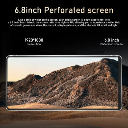 FUFFI Global Vision S26 Pro Smartphone Android 8GB RAM 512GB ROM 6.8 Inch Phone 1920x1080HD 24MP+48MP 5G Network Mobile Phones