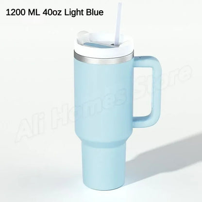 Thermal Mug 1200ml 40oz Handle Tumbler Insulated Car Travel Mug Vacuum Sublimation Stainless Steel H2.0 Flow State Tumbler Cup